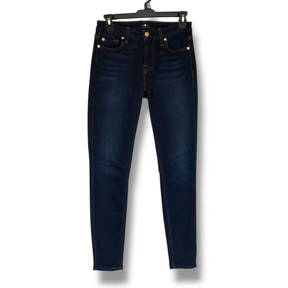 7 For All Mankind Women’s The Mid Rise Ankle Skinny Jeans size 26 - Picture 1 of 12